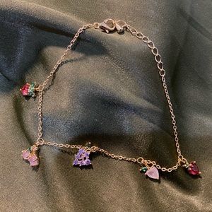 14k Gold plated fruit basket bracelet